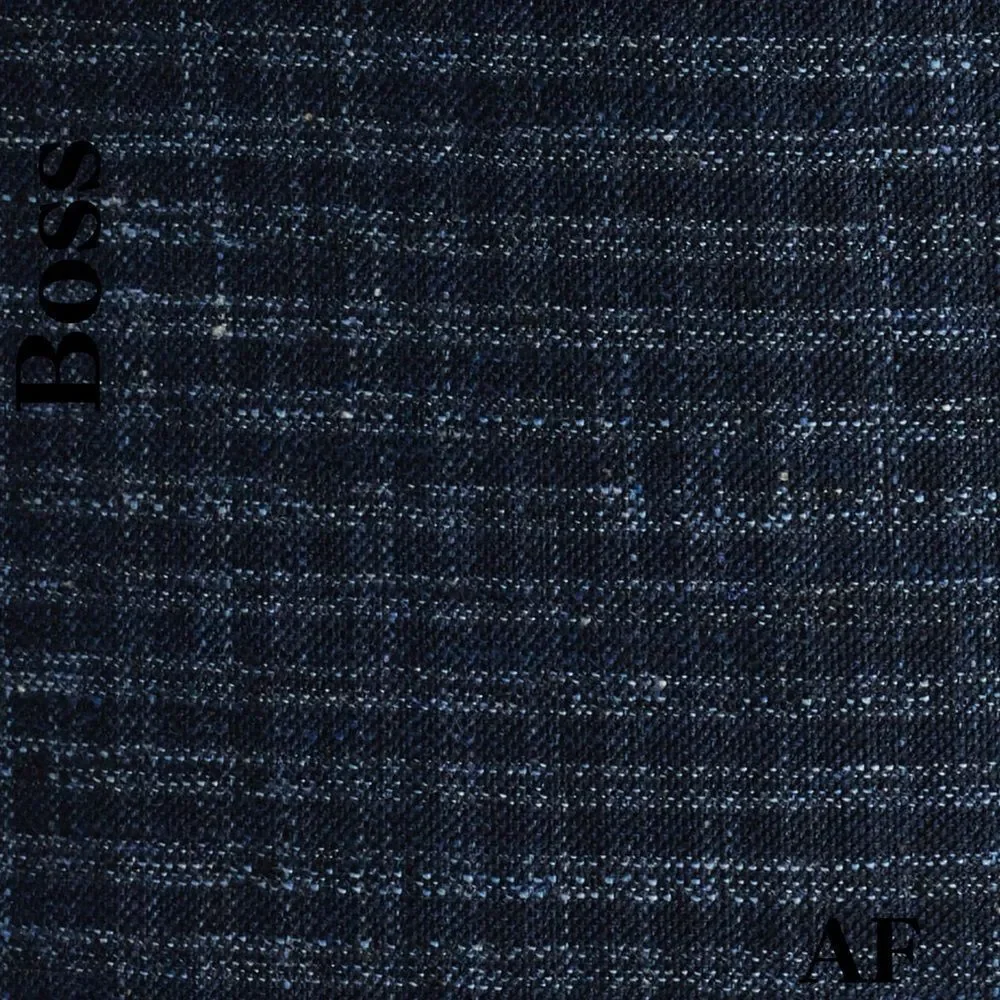 Boss Hutson Men's Navy Checkered Blazer Size 46R New